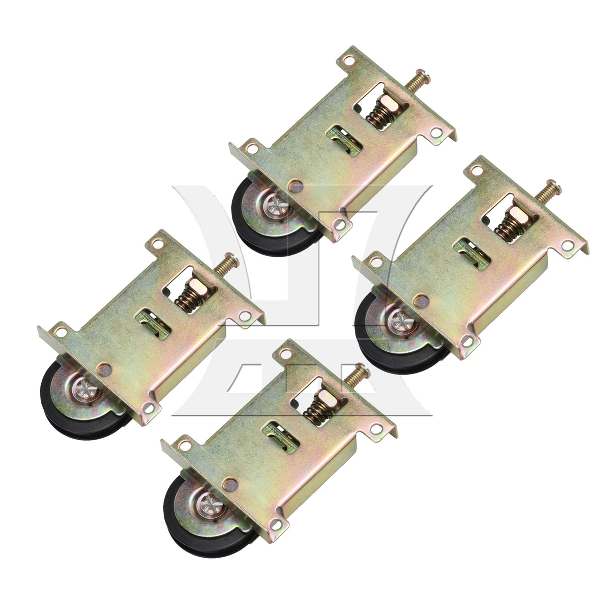 BQLZR  Zinc Plated Closet Sliding Door Housing Rollers Ball Bearing Assembly