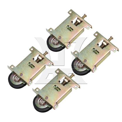 BQLZR  Zinc Plated Closet Sliding Door Housing Rollers Ball Bearing Assembly
