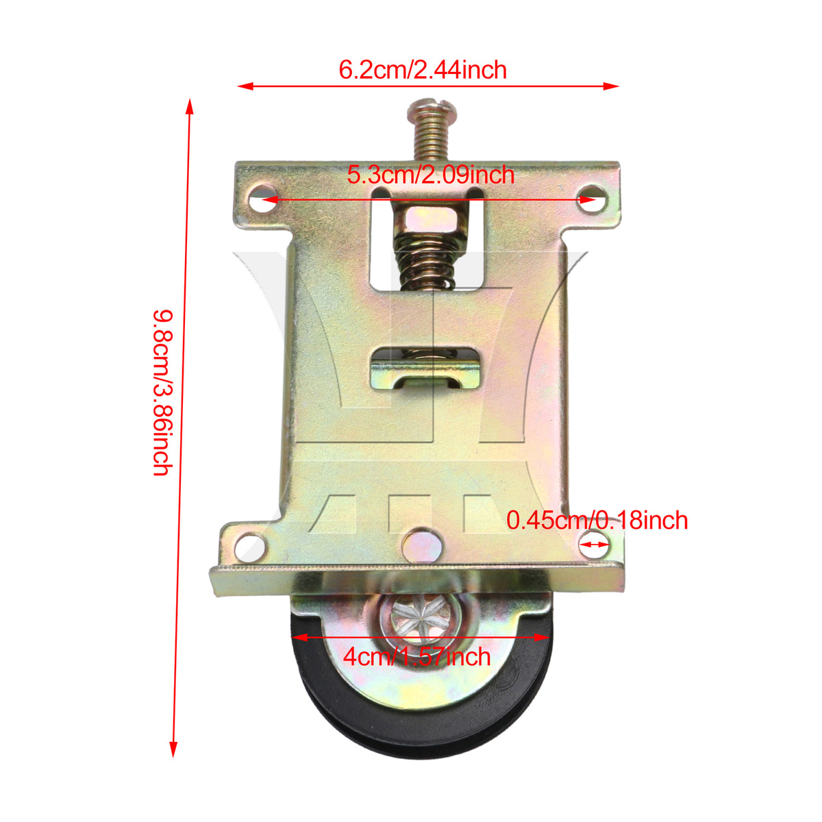 BQLZR  Zinc Plated Closet Sliding Door Housing Rollers Ball Bearing Assembly