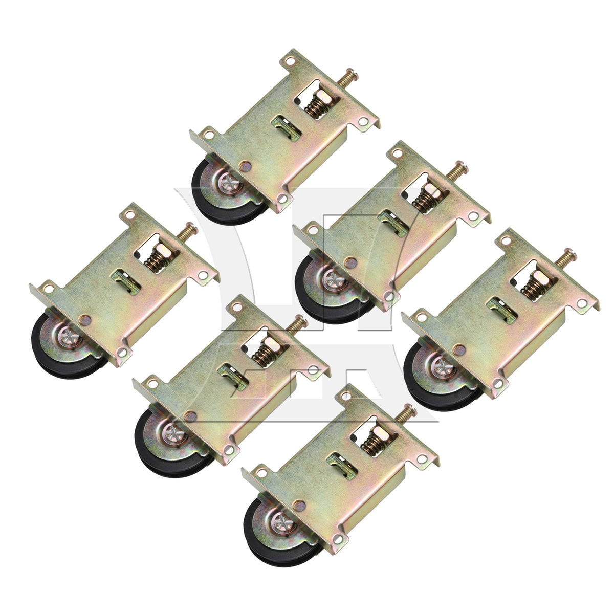 BQLZR  Zinc Plated Closet Sliding Door Housing Rollers Ball Bearing Assembly