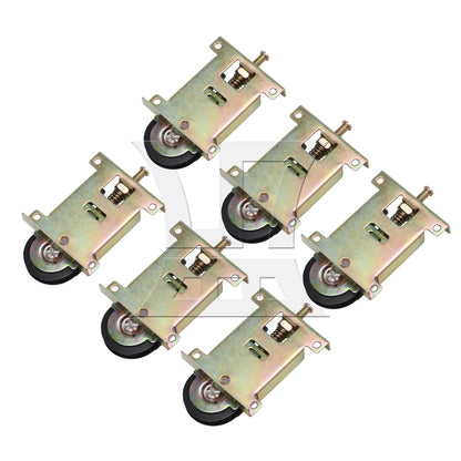 BQLZR  Zinc Plated Closet Sliding Door Housing Rollers Ball Bearing Assembly