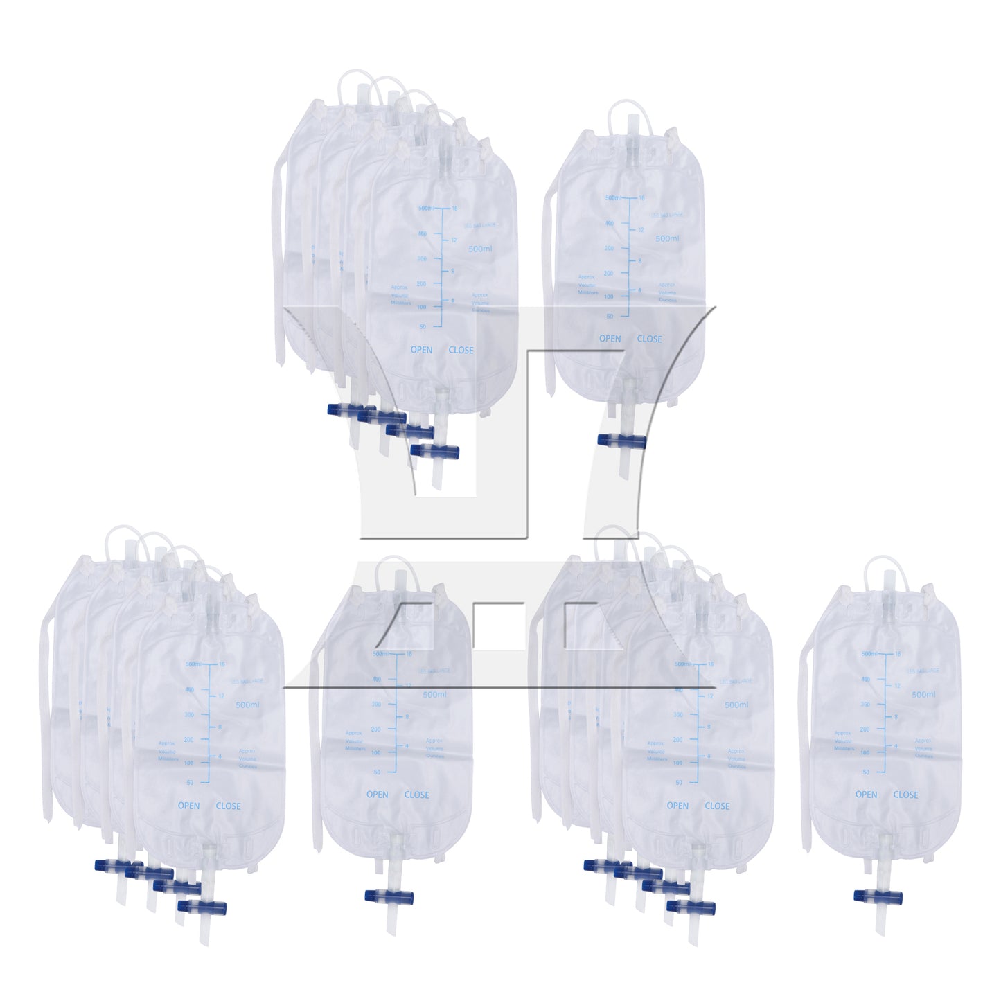 BQLZR  Urinary External Leg Bag Holder Incontinence Supply 500ml