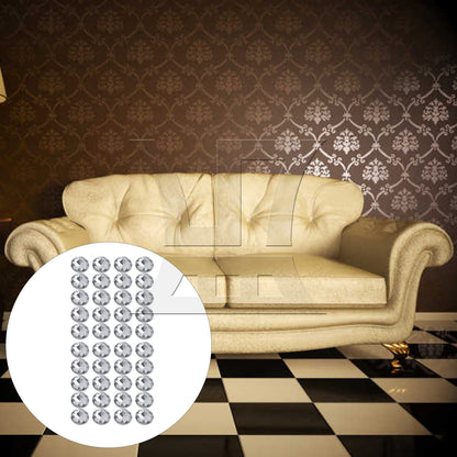 BQLZR  Rhinestone Sew On Upholstery Crystal Sofa Headboard Buttons 2cm Dia