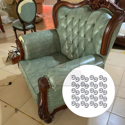 BQLZR  Rhinestone Sew On Upholstery Crystal Sofa Headboard Buttons 2cm Dia