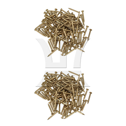 BQLZ 200 Pieces Copper Alloy Nails for Home Furniture Decorative Tool 0.59x0.12inch