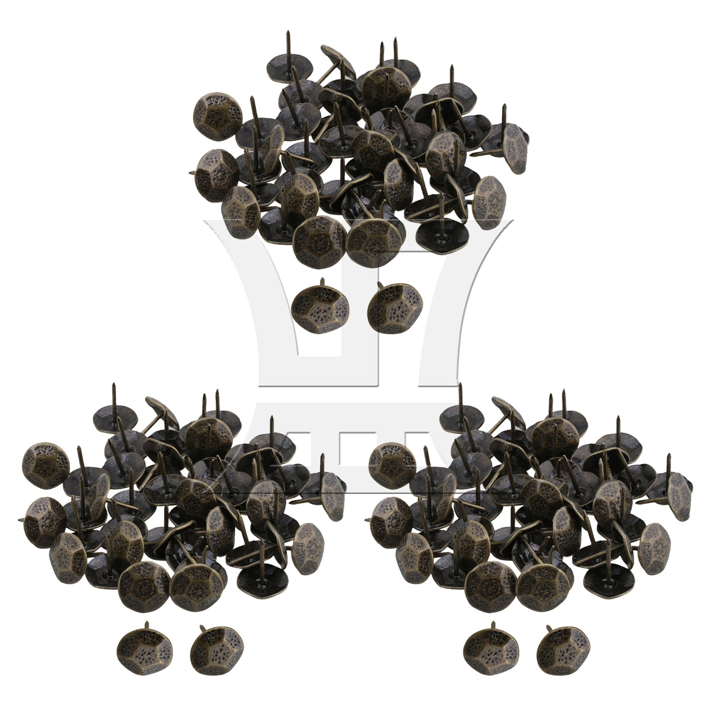 BQLZR  Green Tacks Studs Pins for Decoration Nails 23x20mm