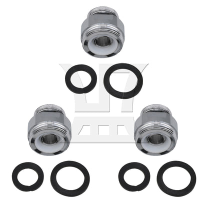 BQLZR Faucet Garden Hose Adapter Kit Sink Swivel Attachments 18 to 22mm Silver