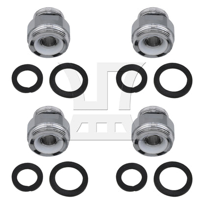 BQLZR Faucet Garden Hose Adapter Kit Sink Swivel Attachments 18 to 22mm Silver