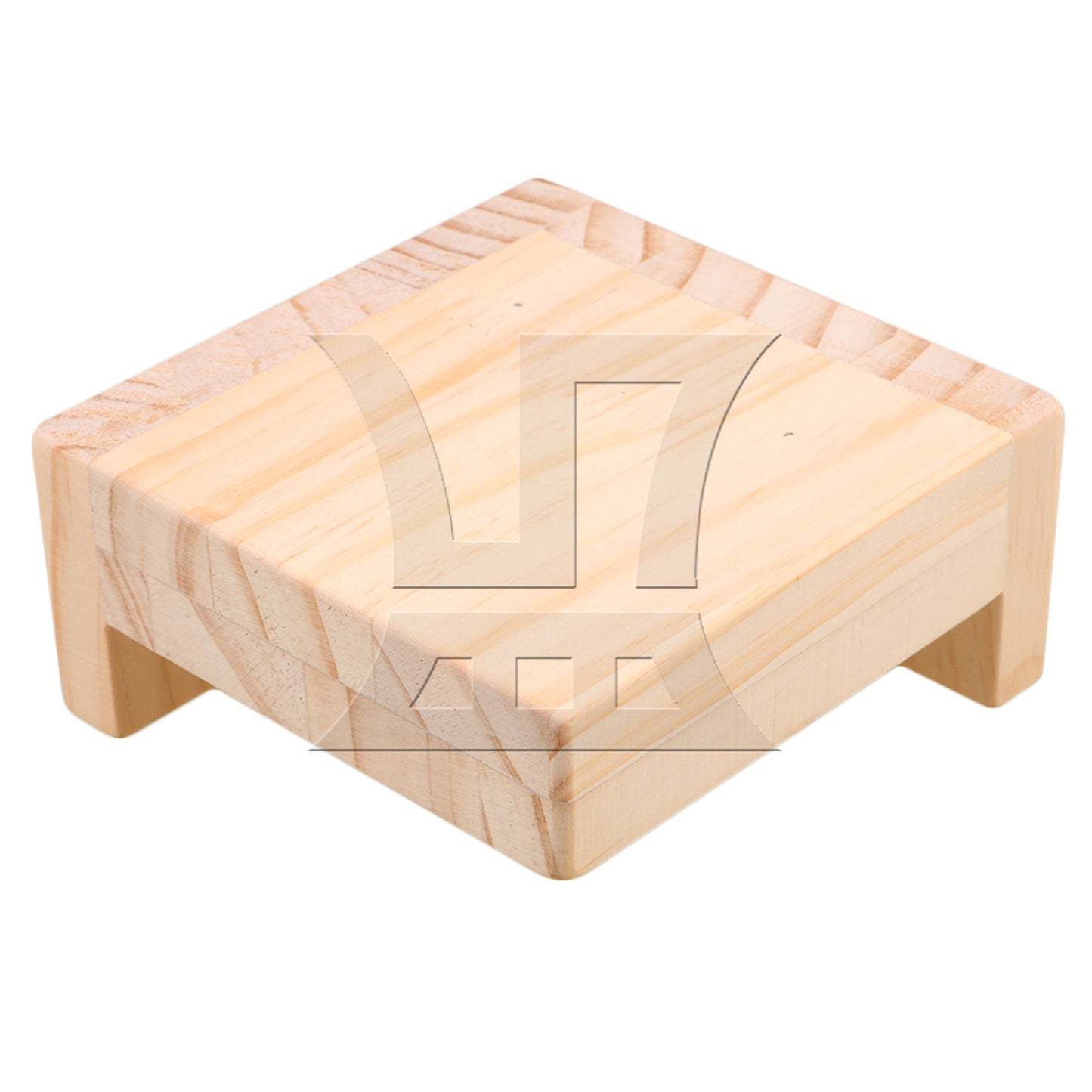 BQLZR  9.8x9.8CM Slot L-shaped Wood Furniture Lifter Sofa Table Leg Riser Add 3cm