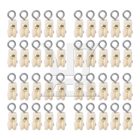 BQLZR  Stainless Steel Adjustable Hook Nylon Pulley for Home Fitness Pulley System