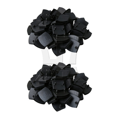 BQLZR Plastic Bed Cap Holder Double Head Length 5cm Black for Diy Handmade Beds
