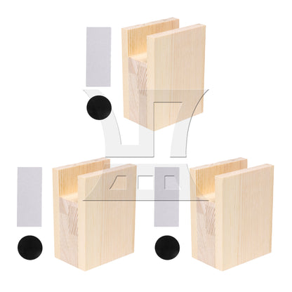 BQLZR 4cm Groove Wood Cube Furniture Lifter Bed Sofa Table Riser Heighten 5cm