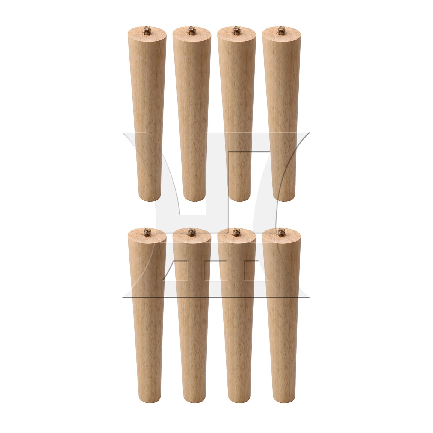 BQLZR 200mm Height Wood Furniture Feet M8 Thread Sofa Bed Legs Replacement