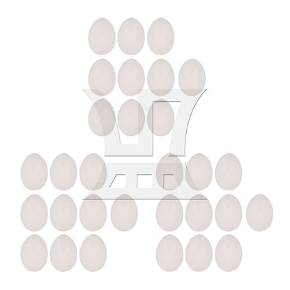 BQLZR  Smooth Dove Solid Plastic Eggs Fake Dummy Eggs White