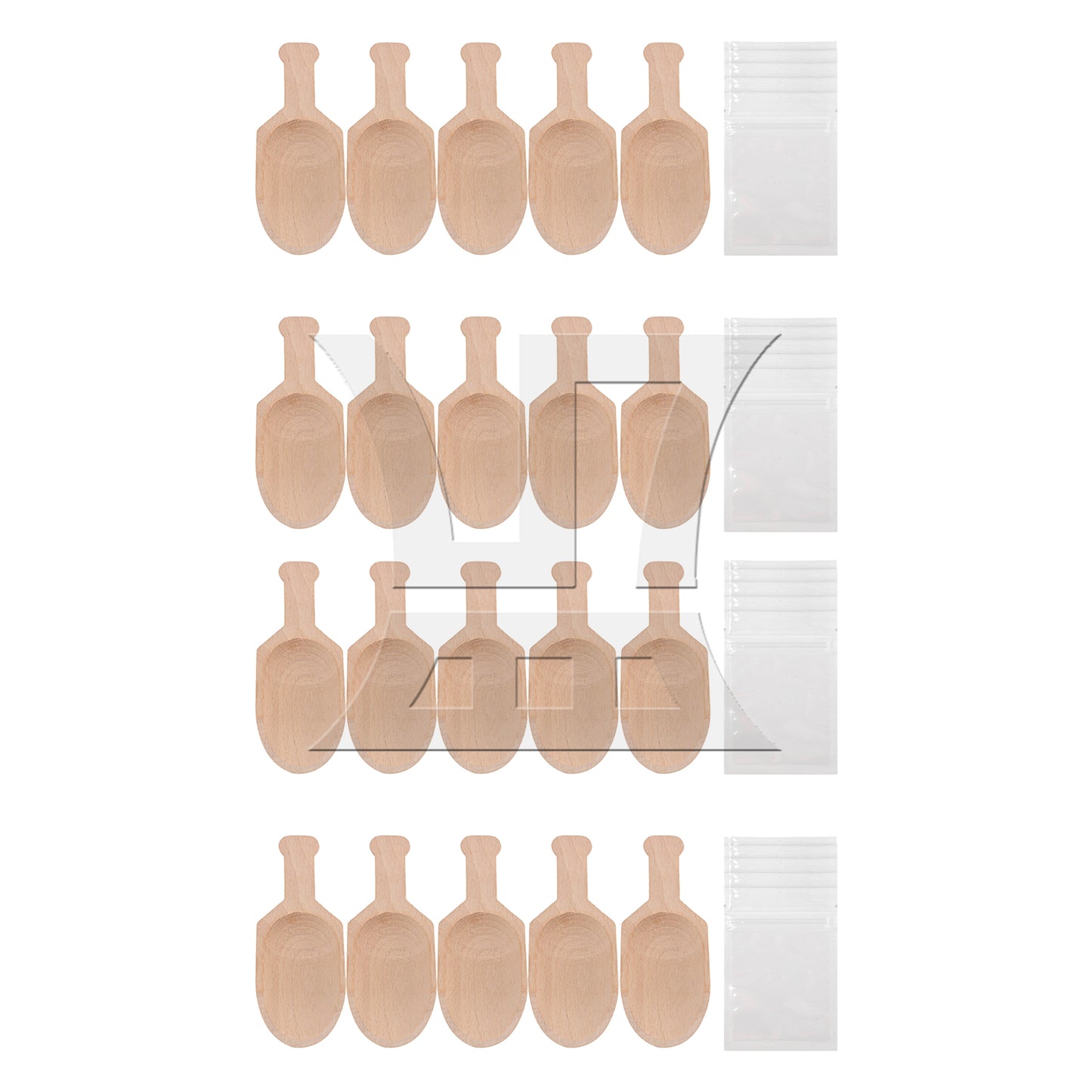 BQLZR BQLZR 3Inch Mini Beech Wooden Scoops Spoon Sugar Salt Flour Coffee Tool
