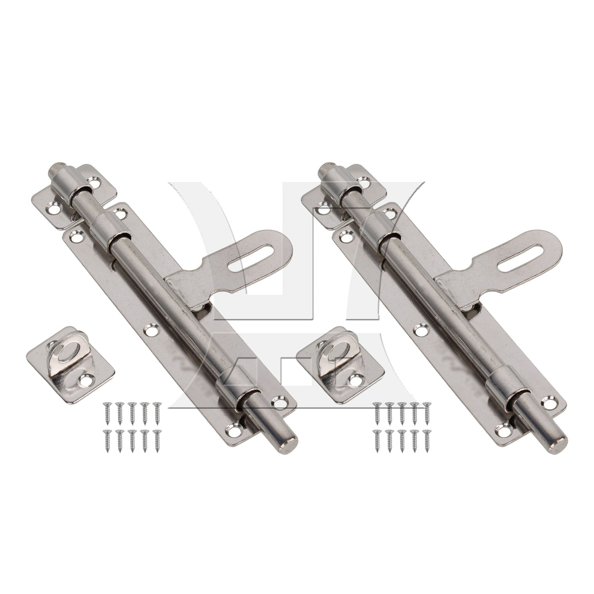 BQLZR 2 sets of stainless steel padlockable locking pins 8 inches