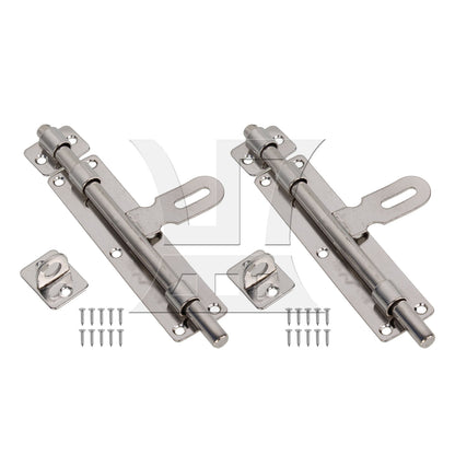 BQLZR 2 sets of stainless steel padlockable locking pins 8 inches