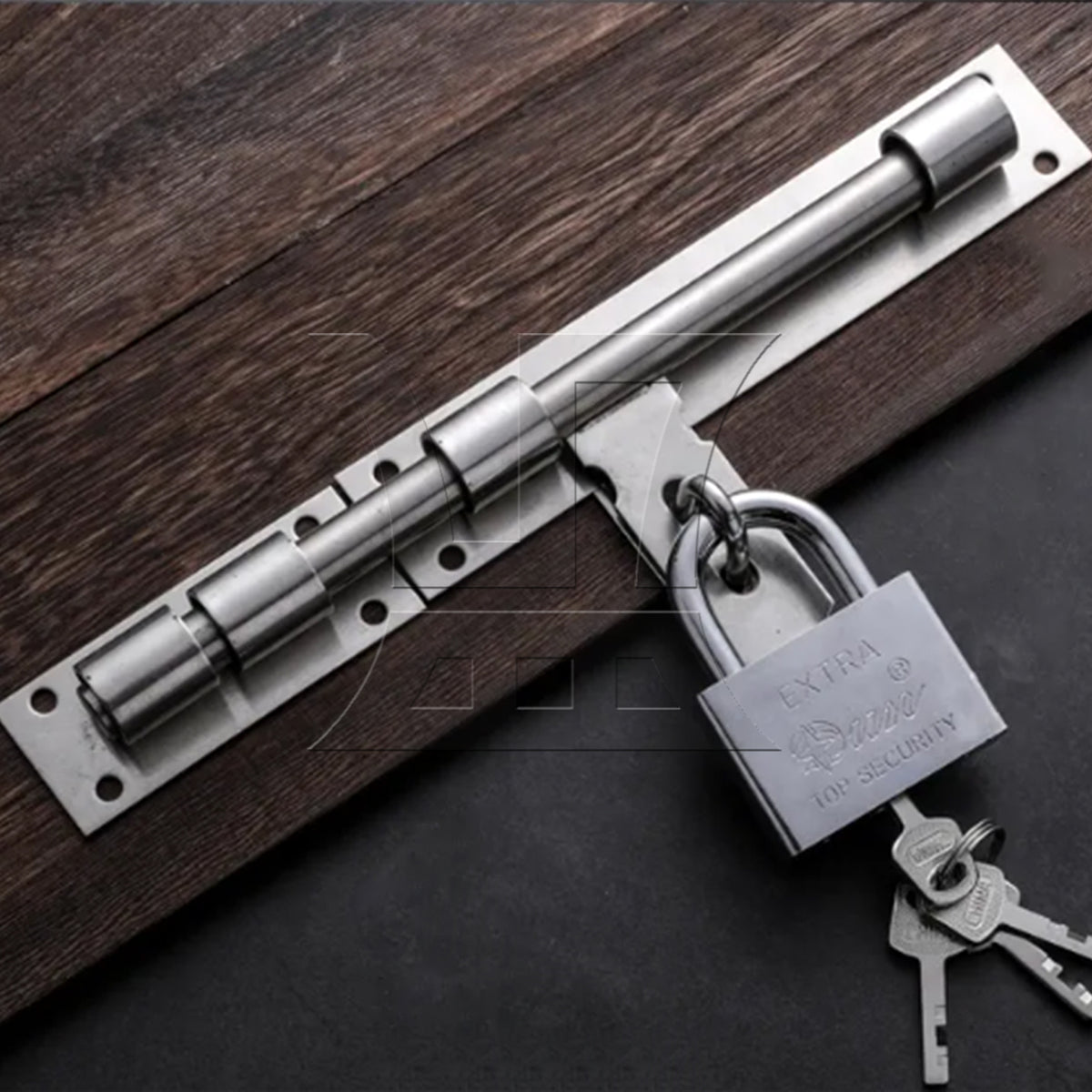 BQLZR 2 sets of stainless steel padlockable locking pins 8 inches