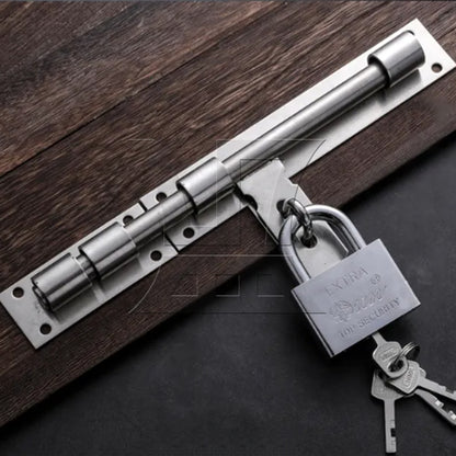 BQLZR 2 sets of stainless steel padlockable locking pins 8 inches