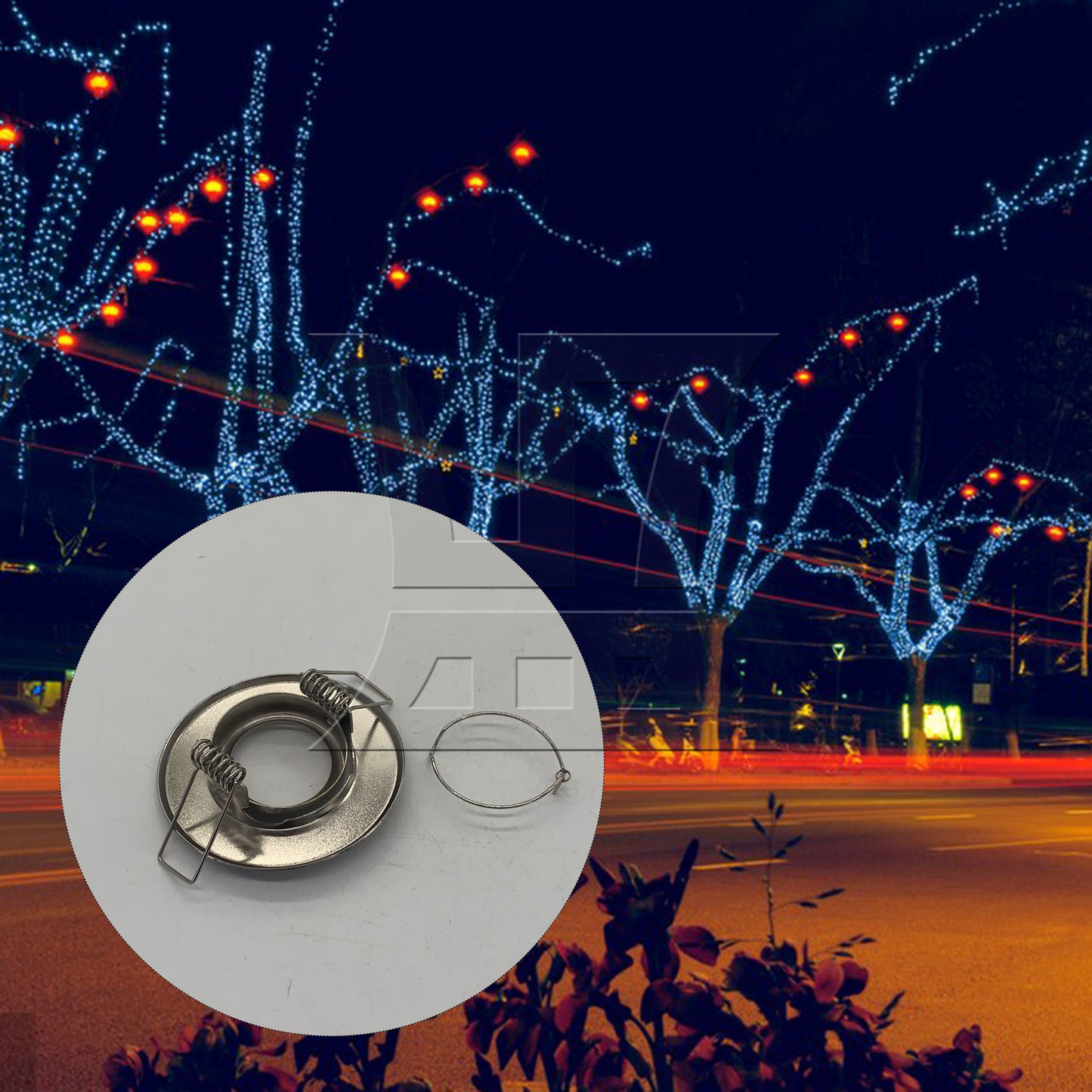 BQLZR MR11 Iron Lamp Mounting Bracket Silver for Home Lighting