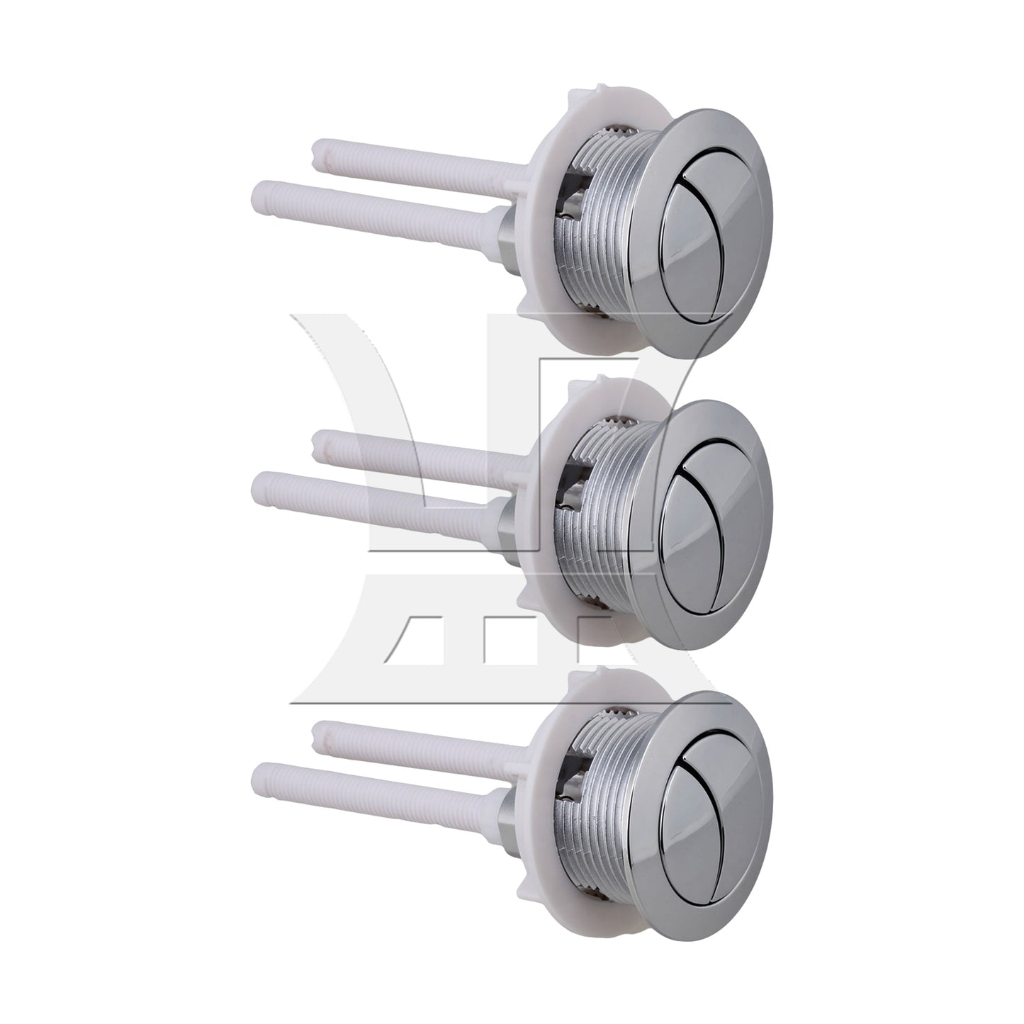 BQLZR Toilet Push Button Dual Flushing 38 mm Diameter with Adjustable Rod