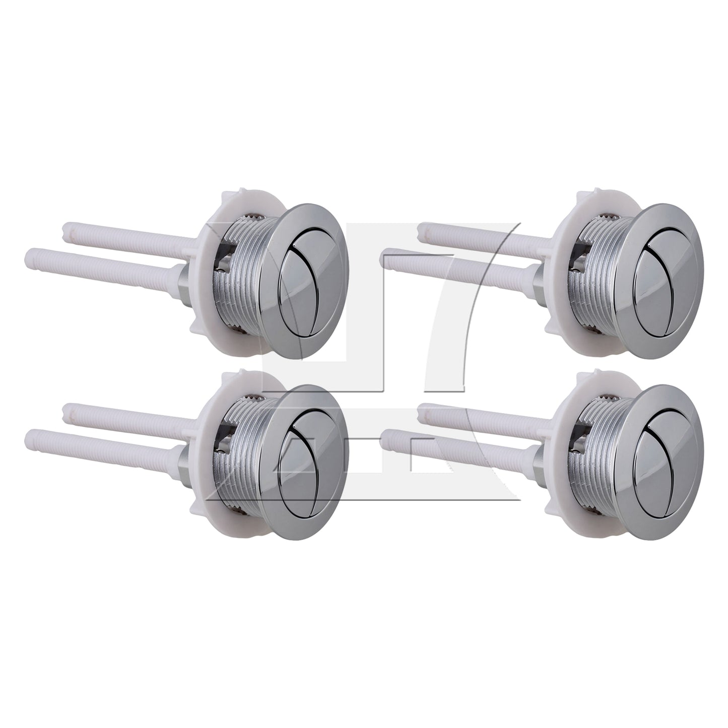 BQLZR Toilet Push Button Dual Flushing 38 mm Diameter with Adjustable Rod