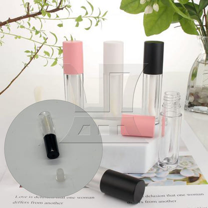 BQLZR Lip Gloss Tube 1.2ml Black for Beginners to Practice Daily Use
