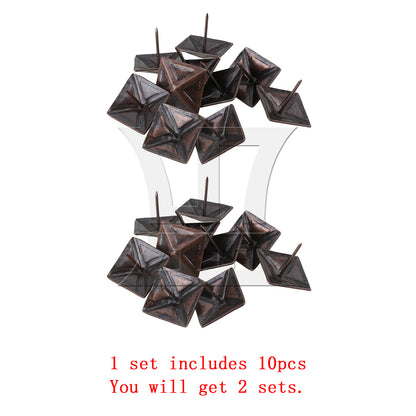 BQLZR Red Bronze Furniture Decorative Nails Upholstery Tacks Square Studs