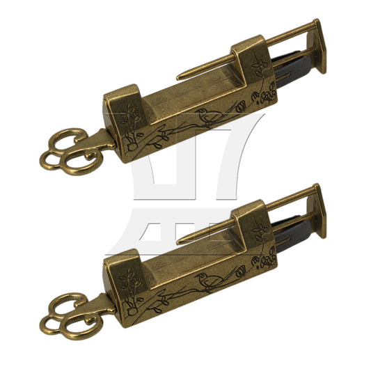 BQLZR  Bird Carved Vintage Lock for Home Decoration 1.65x0.43x0.68 Inch