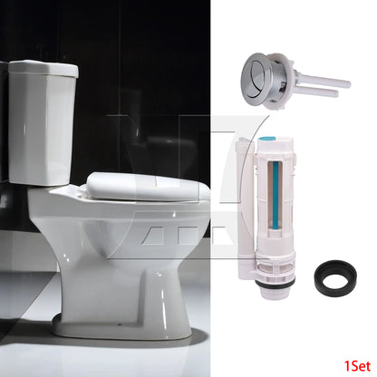 BQLZR Toilet Push Button Dual Flushing 38 mm Diameter with Adjustable Rod