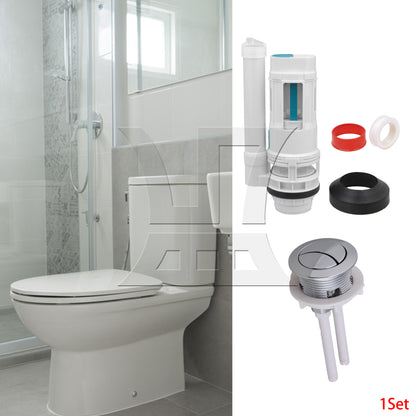 BQLZR Toilet Push Button Dual Flushing 38 mm Diameter with Adjustable Rod