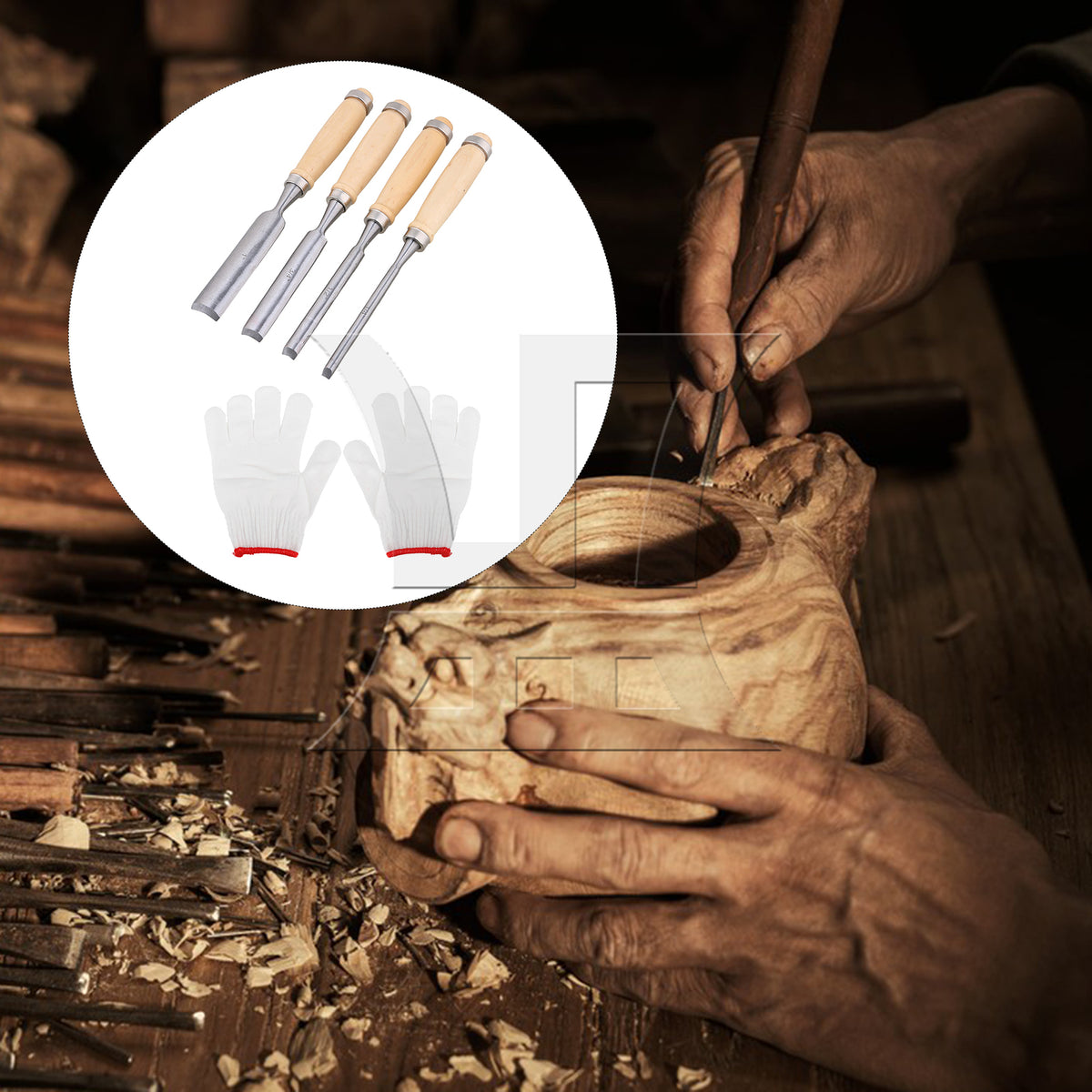 BQLZR Carpentry Semicircular Chisel Suitable for Wood Carving