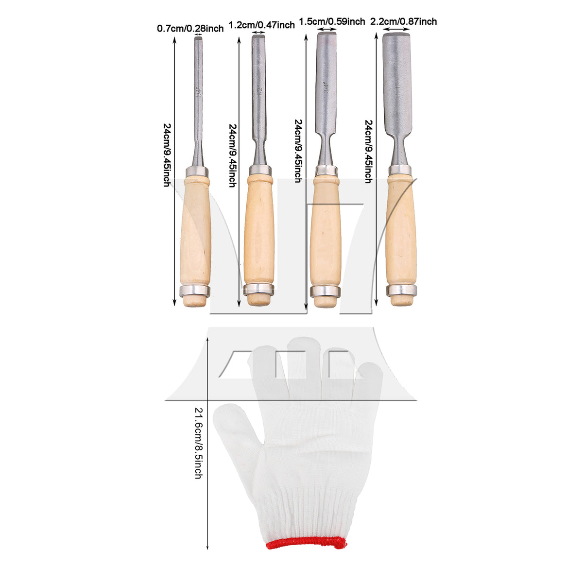 BQLZR Carpentry Semicircular Chisel Suitable for Wood Carving