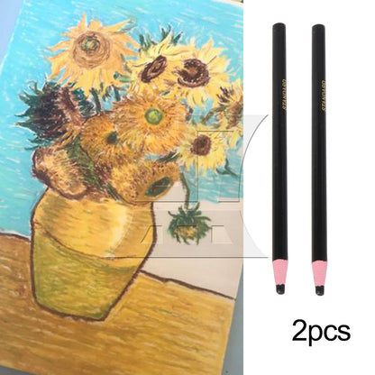 BQLZR 1 Set Of 2 Pieces Sewing Marking Pencils, Solid Wood Handles, For Leather Tools