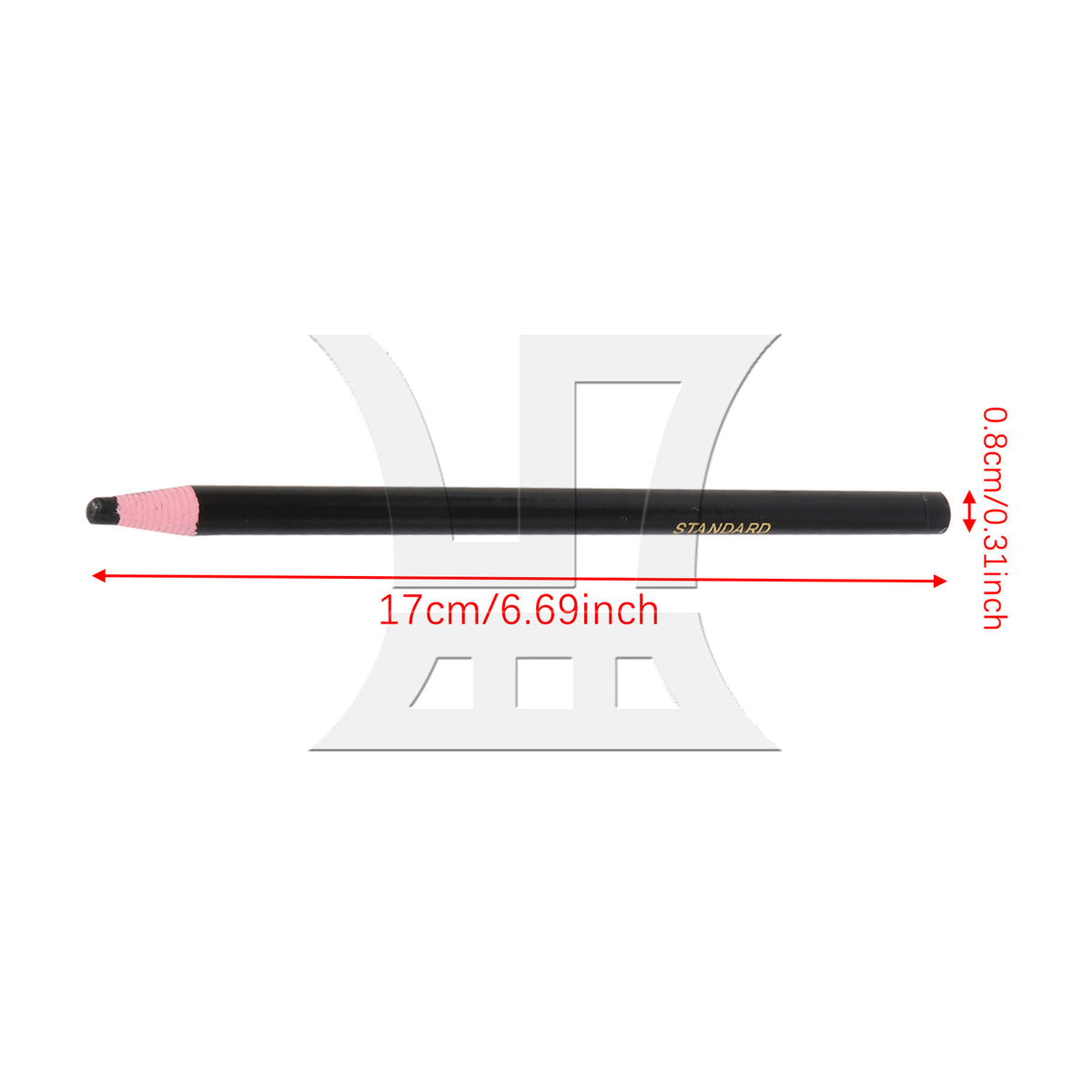 BQLZR 1 Set Of 2 Pieces Sewing Marking Pencils, Solid Wood Handles, For Leather Tools