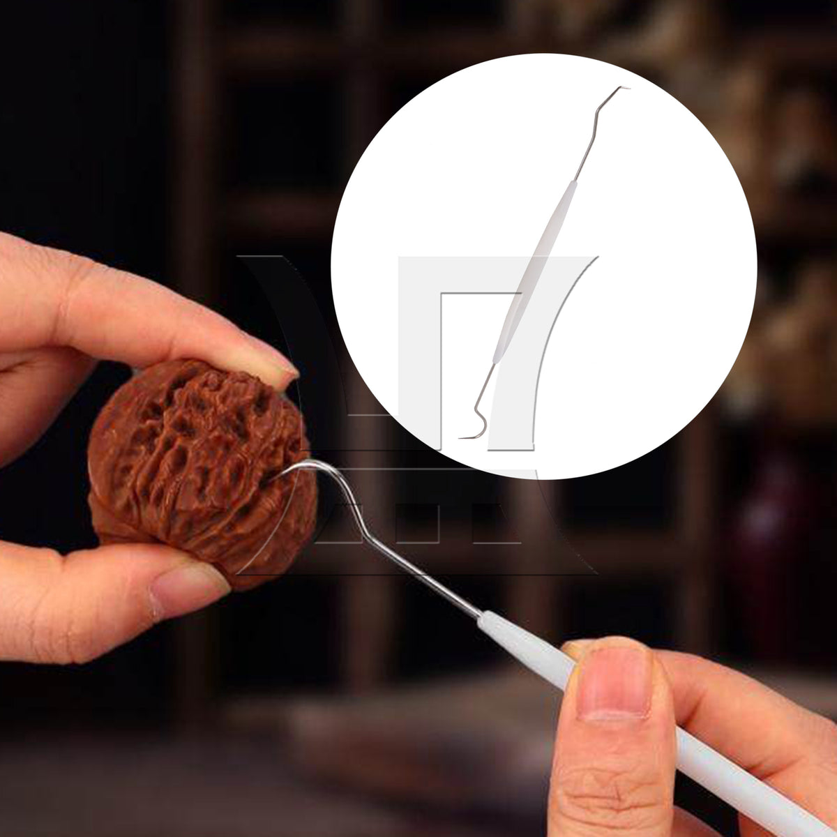 BQLZR Stainless Steel Double End Crochet Hook White for Home Making Daily Small Items