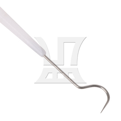 BQLZR Stainless Steel Double End Crochet Hook White for Home Making Daily Small Items