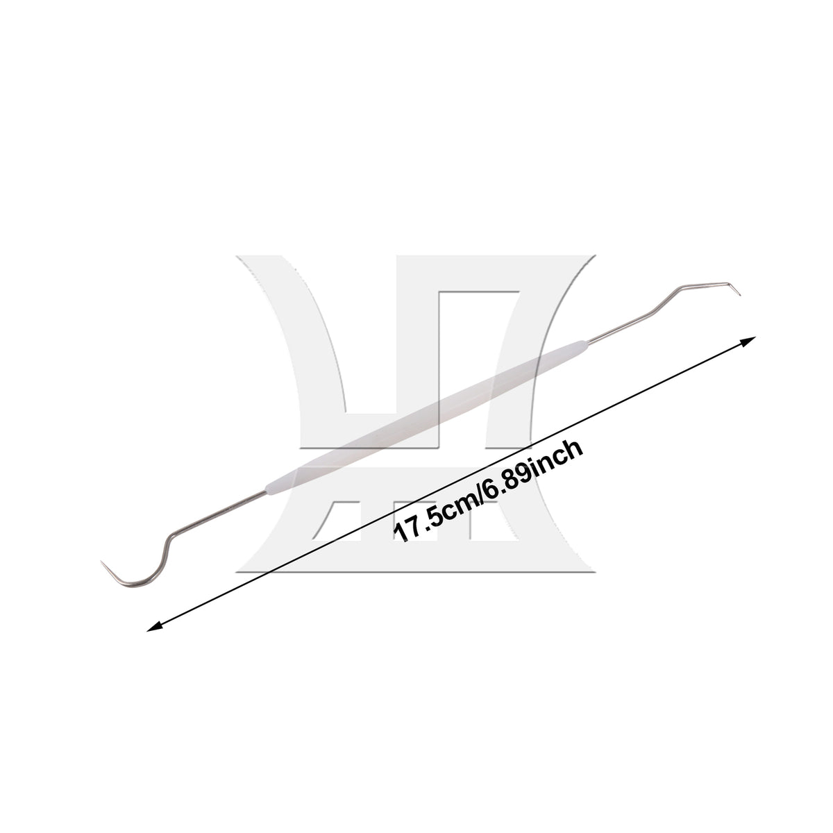 BQLZR Stainless Steel Double End Crochet Hook White for Home Making Daily Small Items