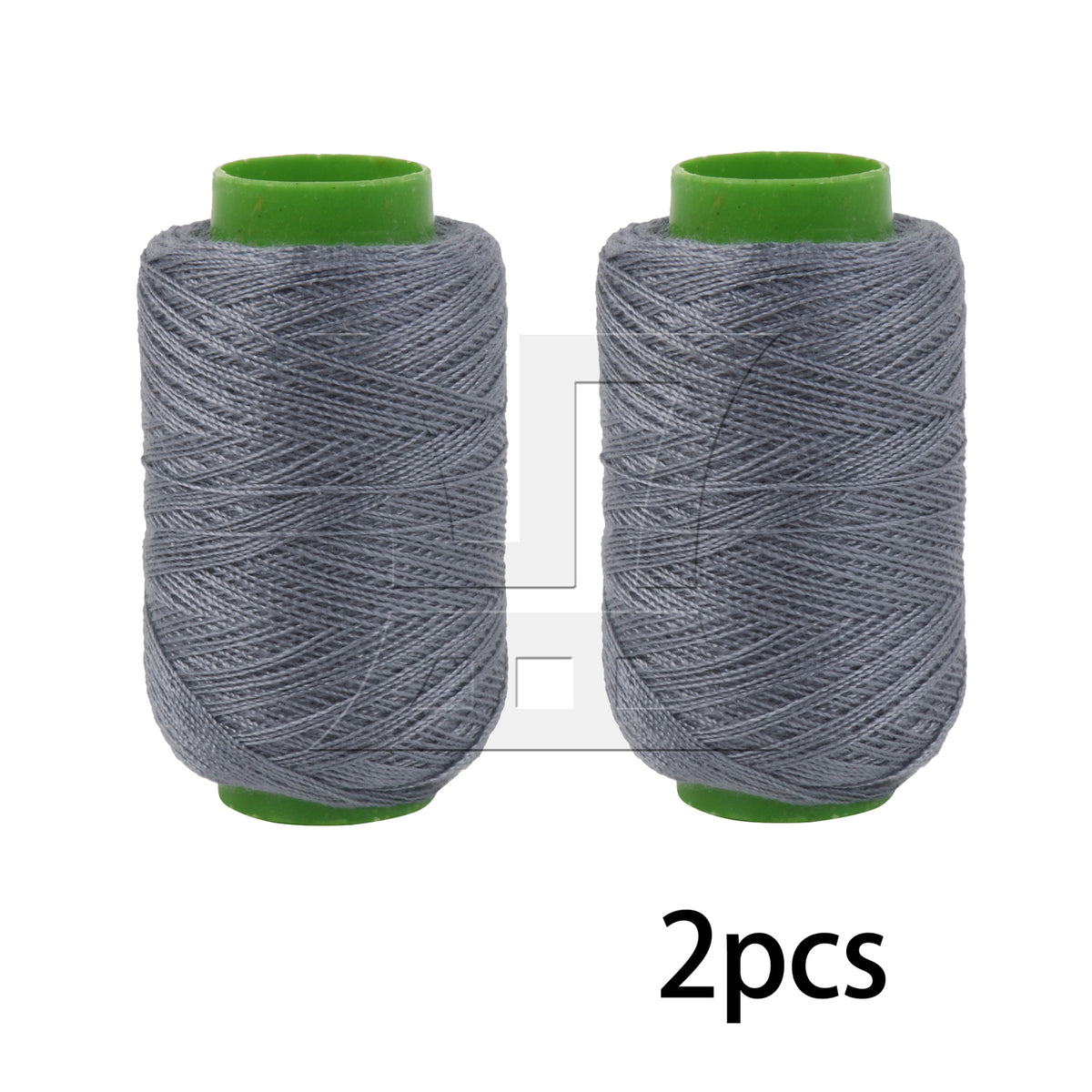 BQLZR 2pcs Polyester Sewing Thread, Gray, 300 Meters, Suitable for Shoes and Hats