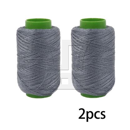 BQLZR 2pcs Polyester Sewing Thread, Gray, 300 Meters, Suitable for Shoes and Hats