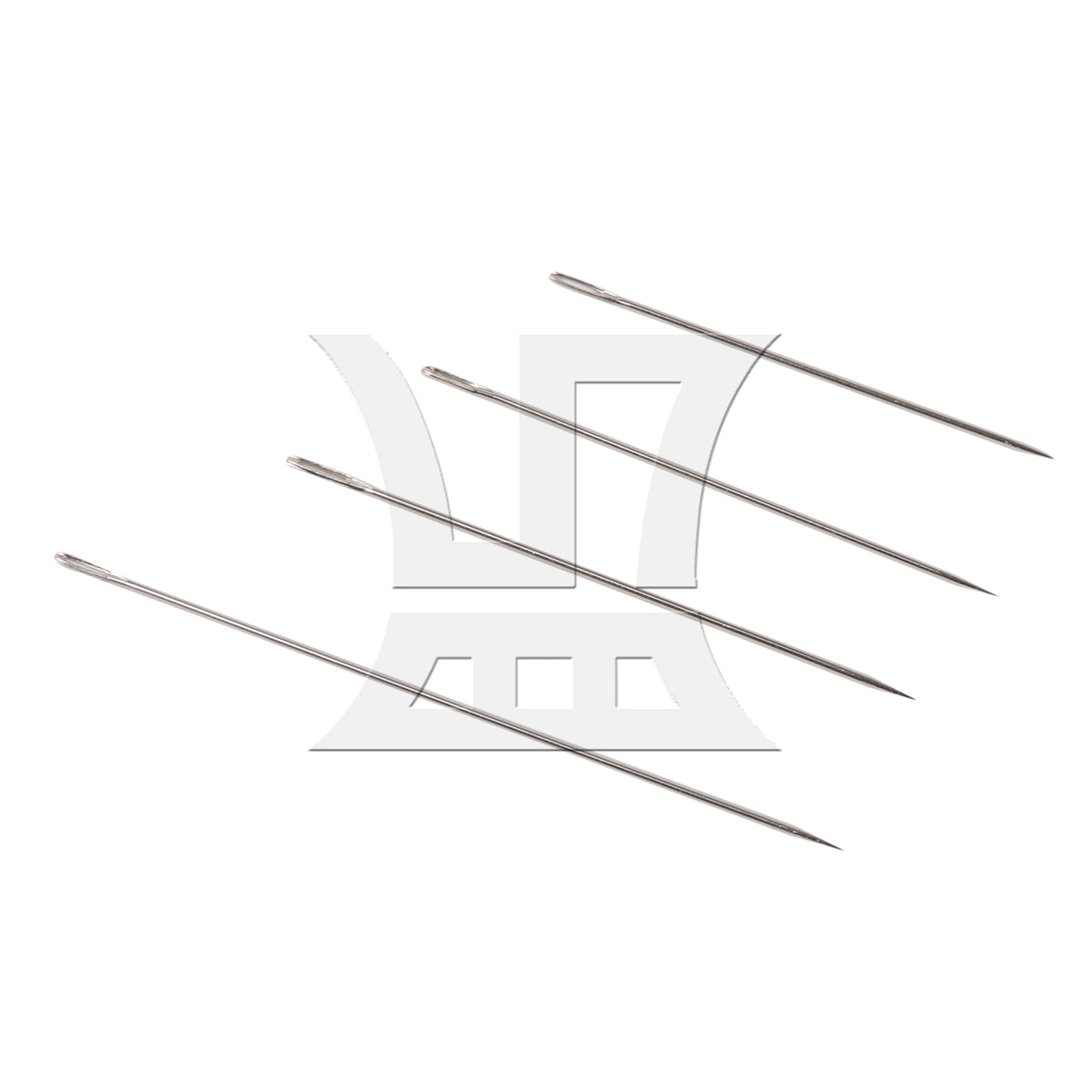 BQLZR 1 Set Of 20 Pieces White Nylon Stretch Thread, Strong And Flexible For Sewing Garments, With Large Eye Sewing Tool