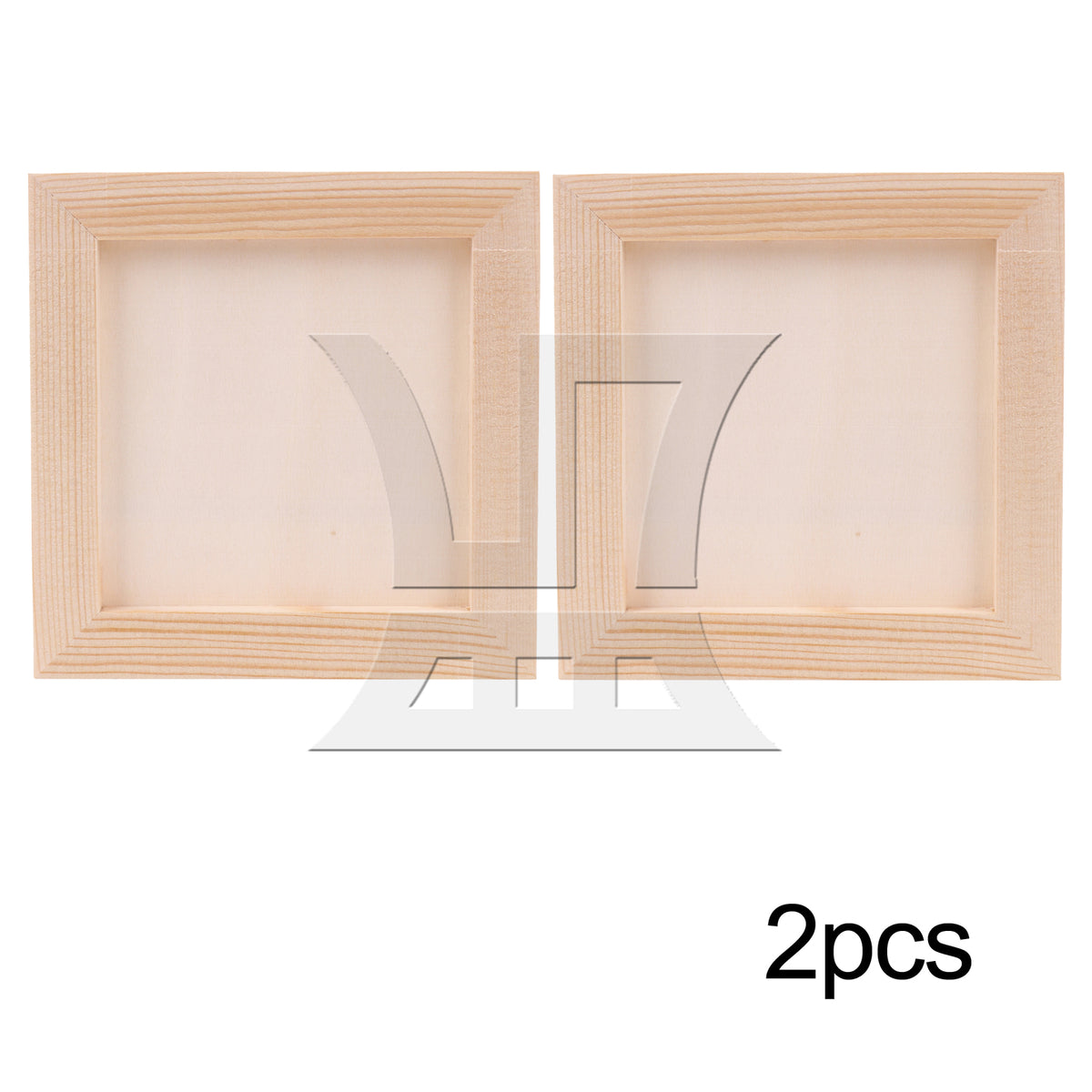 BQLZR 1 Set Of 2 Pieces Wooden Picture Frames, Made Of Solid Wood, Ready For Gift Use 4.72x4.72 Inches
