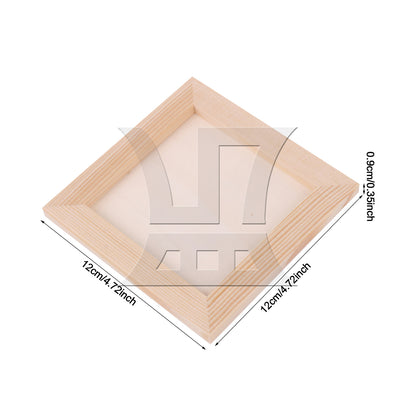 BQLZR 1 Set Of 2 Pieces Wooden Picture Frames, Made Of Solid Wood, Ready For Gift Use 4.72x4.72 Inches