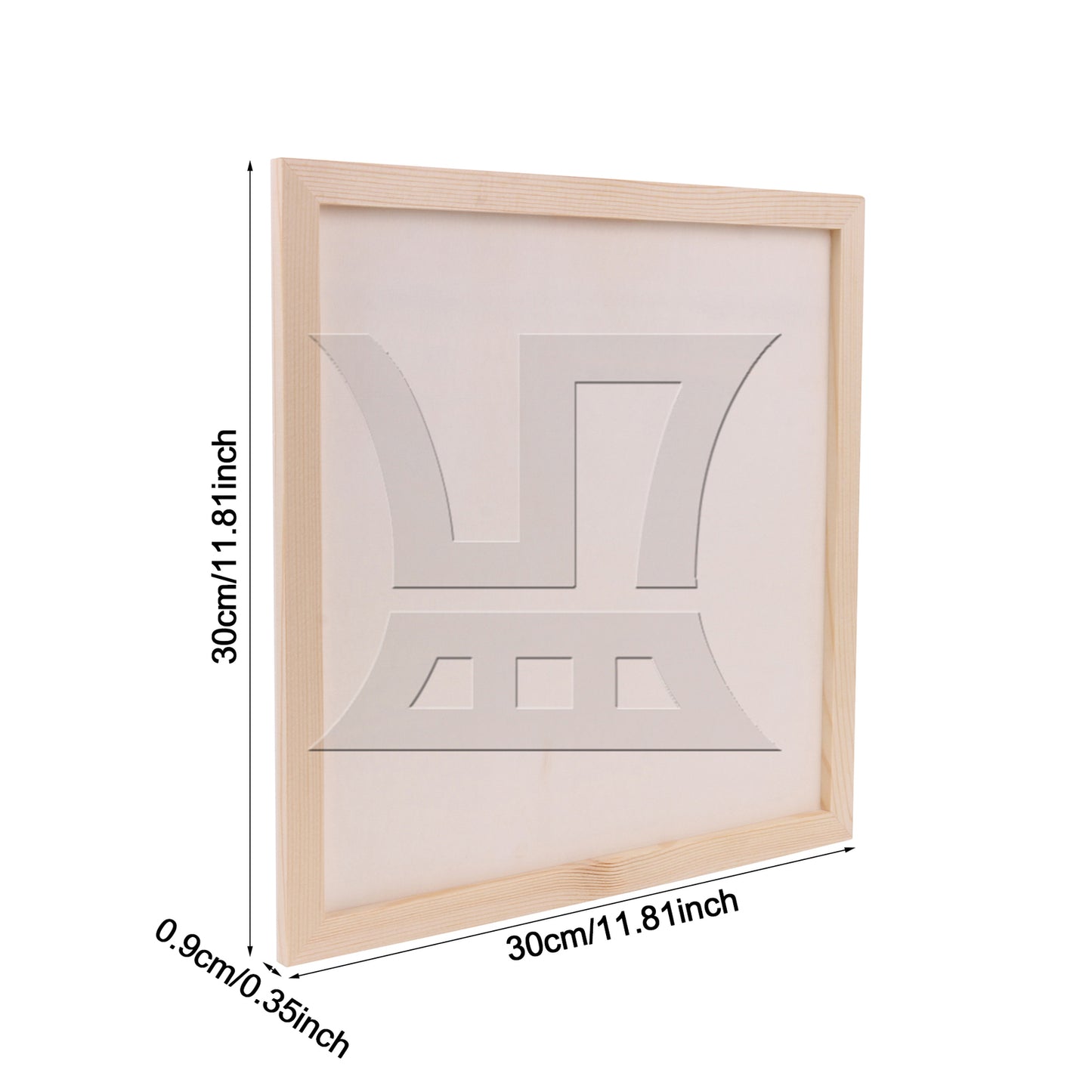 BQLZR Wooden Picture Frames, Made Of Solid Wood, For Personalized Decoration 11.81x11.81 Inches