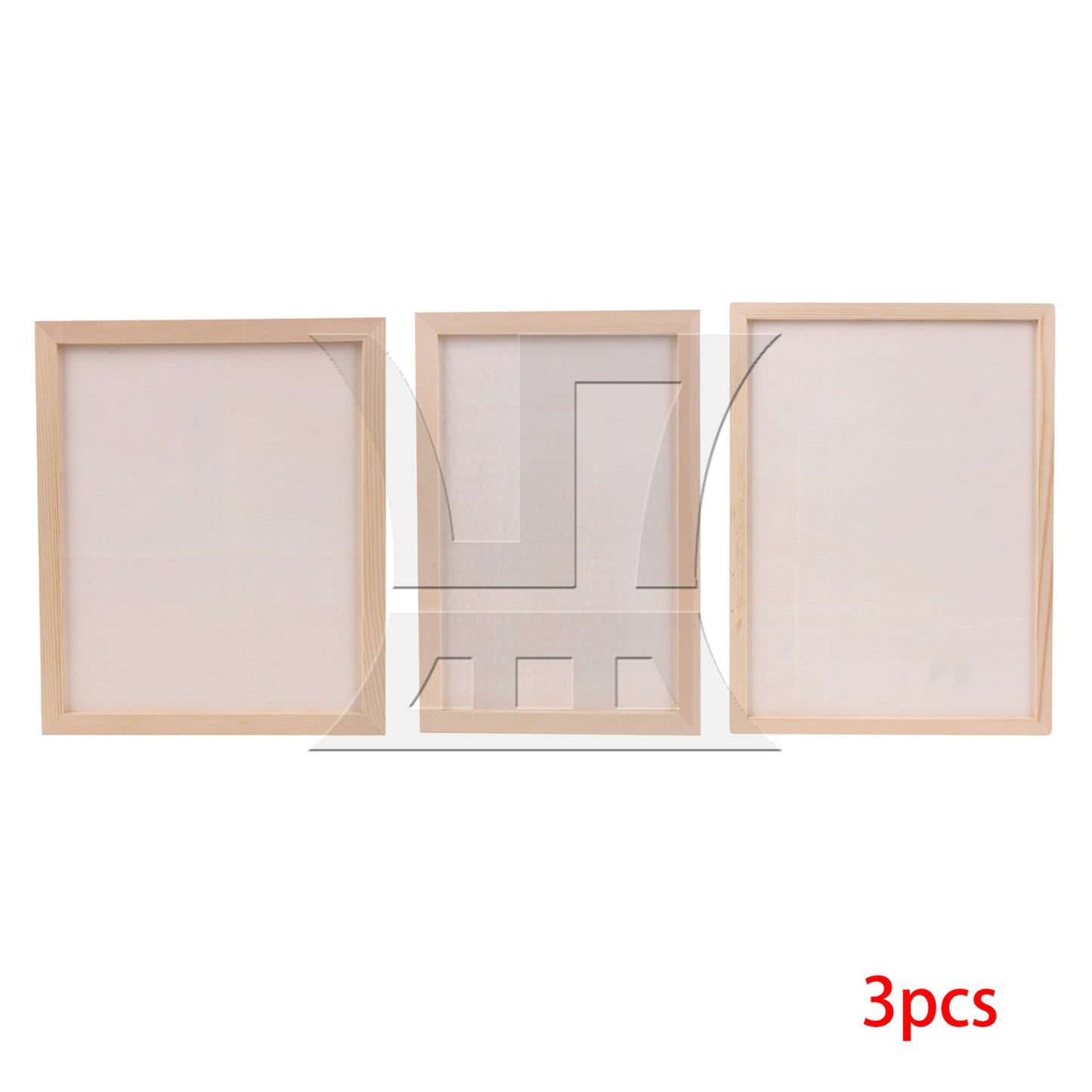 BQLZR 1 Set Of 3 Pieces Wooden Photo Frames, High Quality, For Desktop Display 7.87/9.84/11.81 Inches
