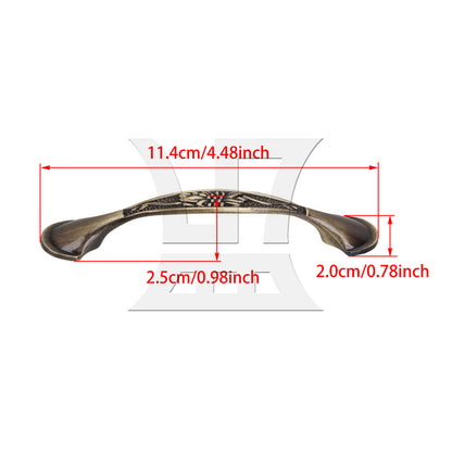 BQLZR Retro Cabinet Door Handles, Not Easy To Fade, 3.78 Inches For Kitchen