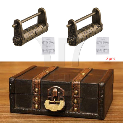 BQLZR Antique Combination Password Lock Suitable for Small Boxes