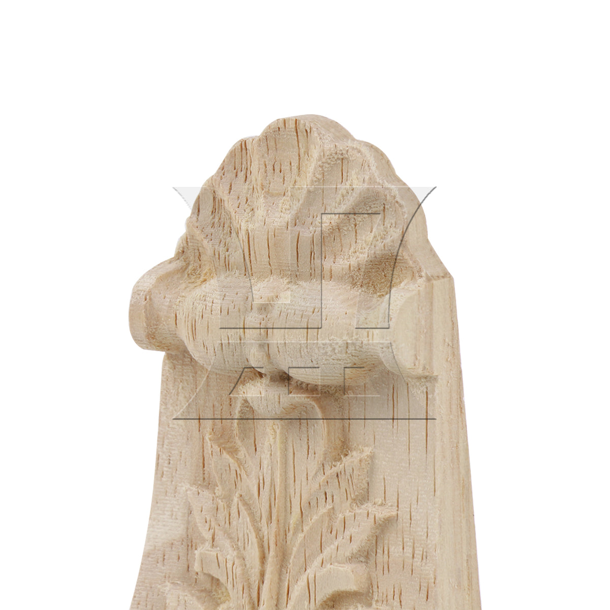 BQLZR Wood Carved Corner Onlay Applique, Solid Material 5x1.7x10 Cm
