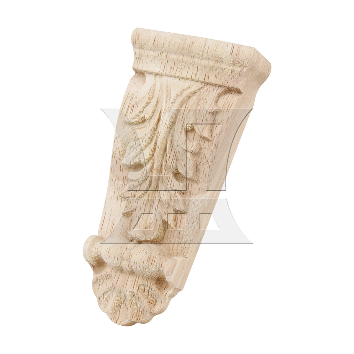 BQLZR Wood Carved Corner Onlay Applique, Solid Material 5x1.7x10 Cm