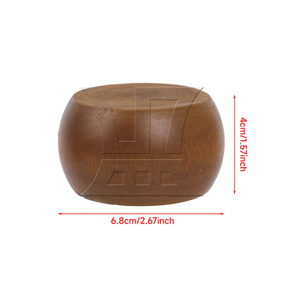 BQLZR 100pcs Round Cake-Shaped Furniture Feet, 4x6.8cm, Brown, Suitable For Tea Tables